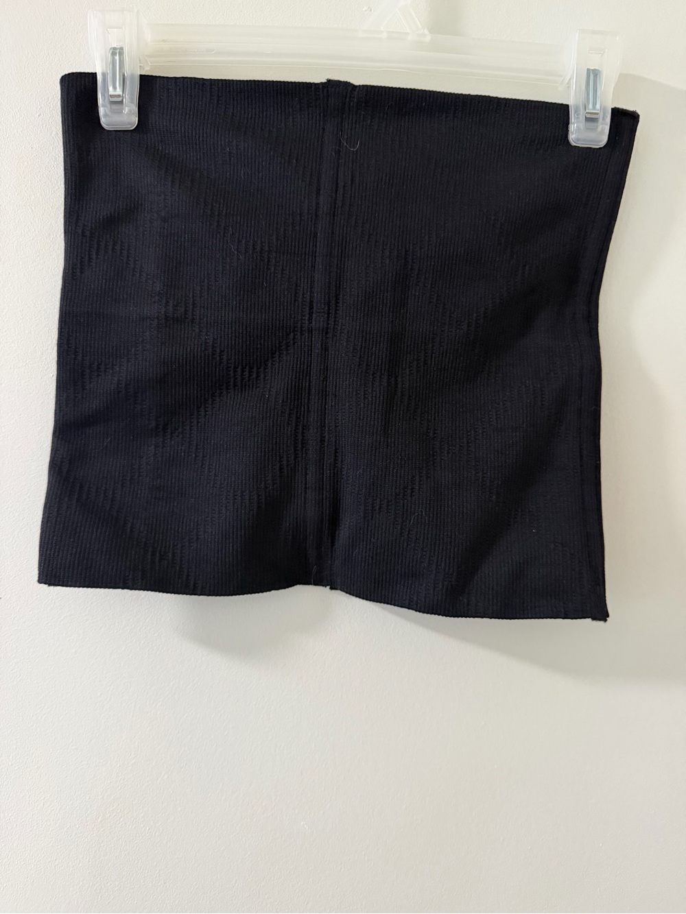 Unbranded Ribbed Mini Skirt Women M Black Like New Fitted Stretch Short Skirt - Picture 2 of 4